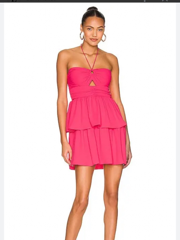 Amanda Uprichard Pink Mini Dress